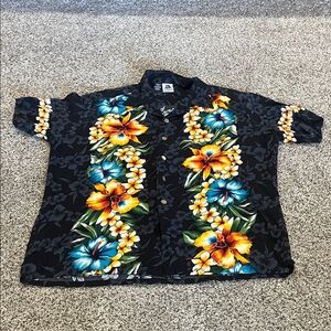 Floral Hawaiian Casual Button Down Shirt